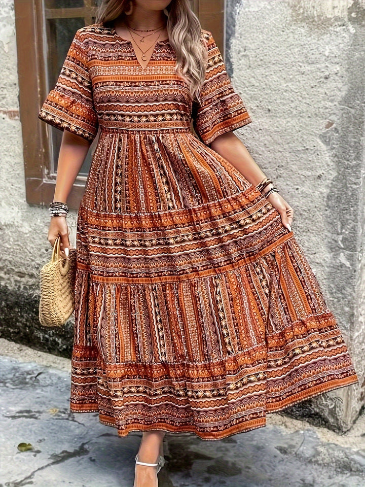 Seraphina | Boho Women's Flowy Plus Size Maxi Dress