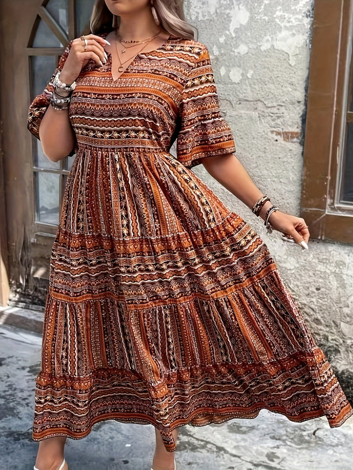 Seraphina | Boho Women's Flowy Plus Size Maxi Dress