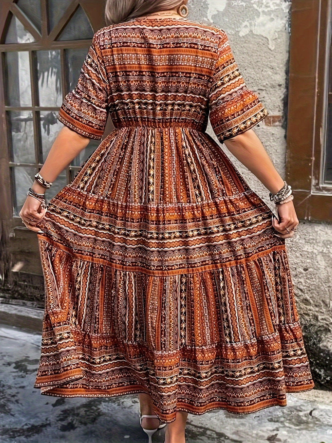 Seraphina | Boho Women's Flowy Plus Size Maxi Dress