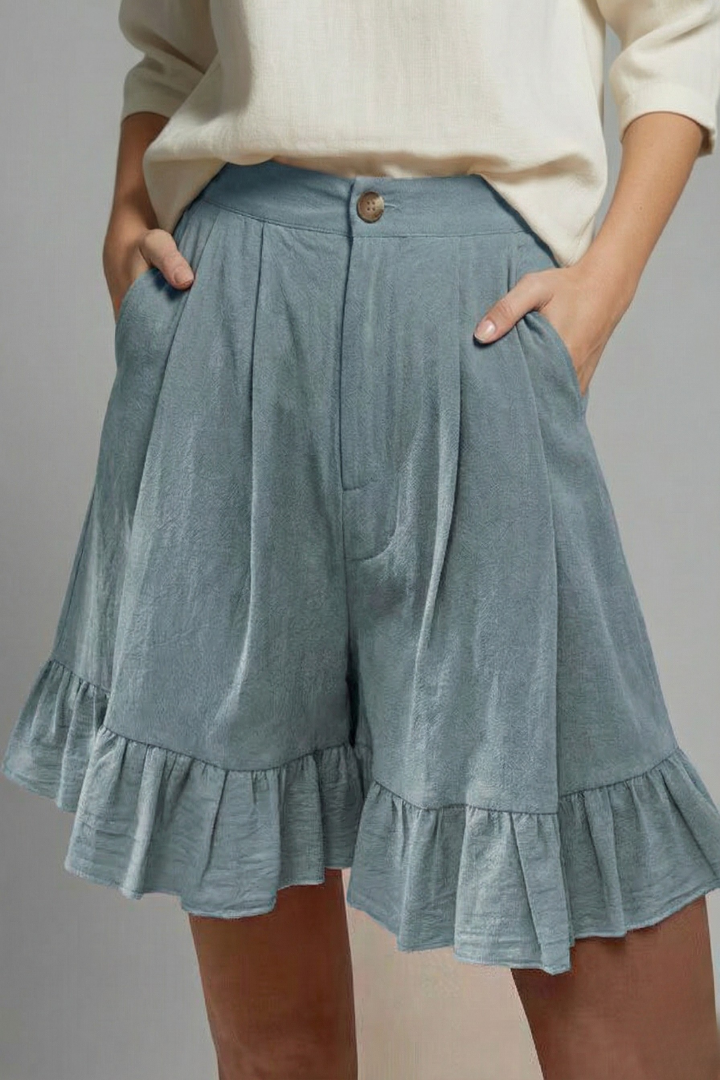 Seraphina | Elegant Women's Summer High Waist Ruffle Shorts