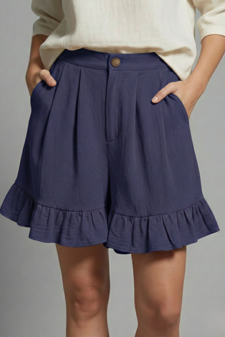 Seraphina | Elegant Women's Summer High Waist Ruffle Shorts