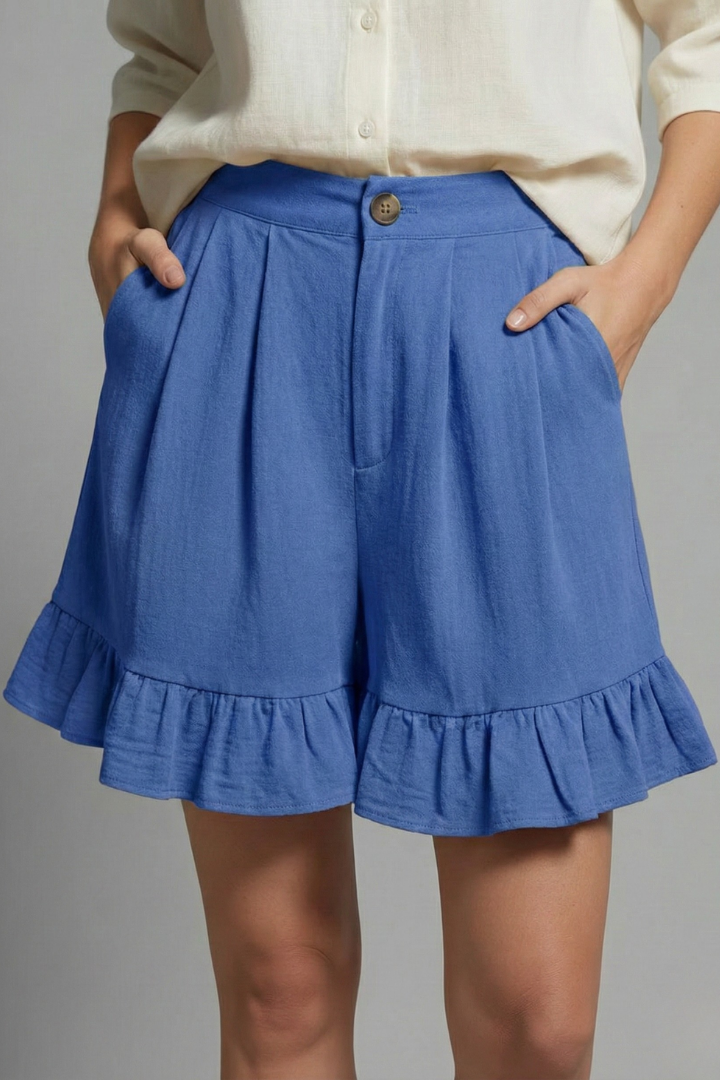 Seraphina | Elegant Women's Summer High Waist Ruffle Shorts