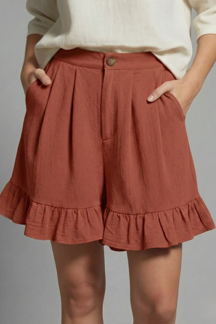 Seraphina | Elegant Women's Summer High Waist Ruffle Shorts