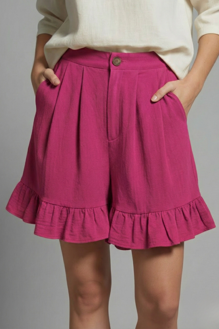 Seraphina | Elegant Women's Summer High Waist Ruffle Shorts