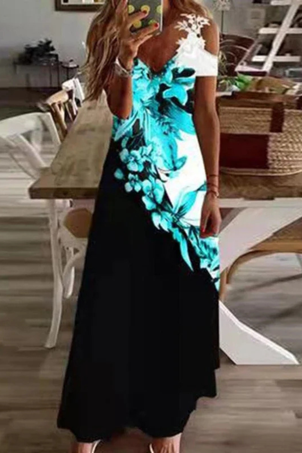 Sienna | Womens V-Neck Summer Floral Maxi Dress