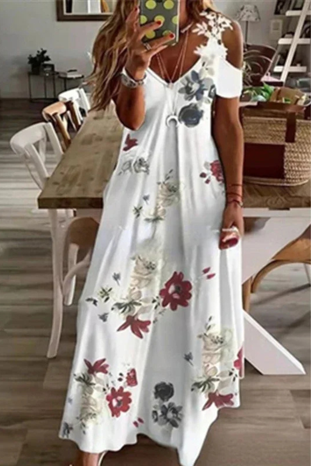 Sienna | Womens V-Neck Summer Floral Maxi Dress