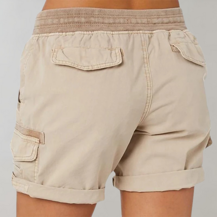Soleste | Women's Summer High-Waist Cargo Shorts