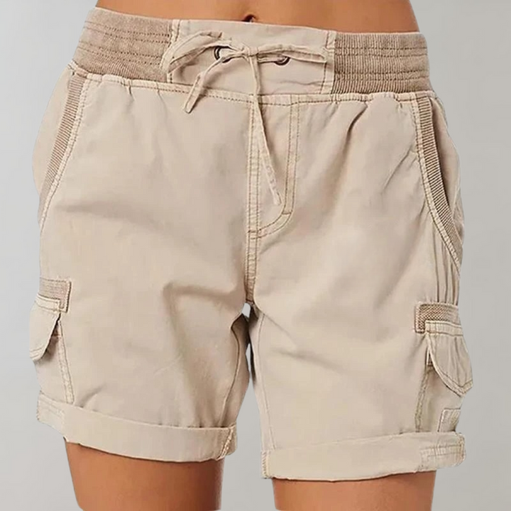 Soleste | Women's Summer High-Waist Cargo Shorts