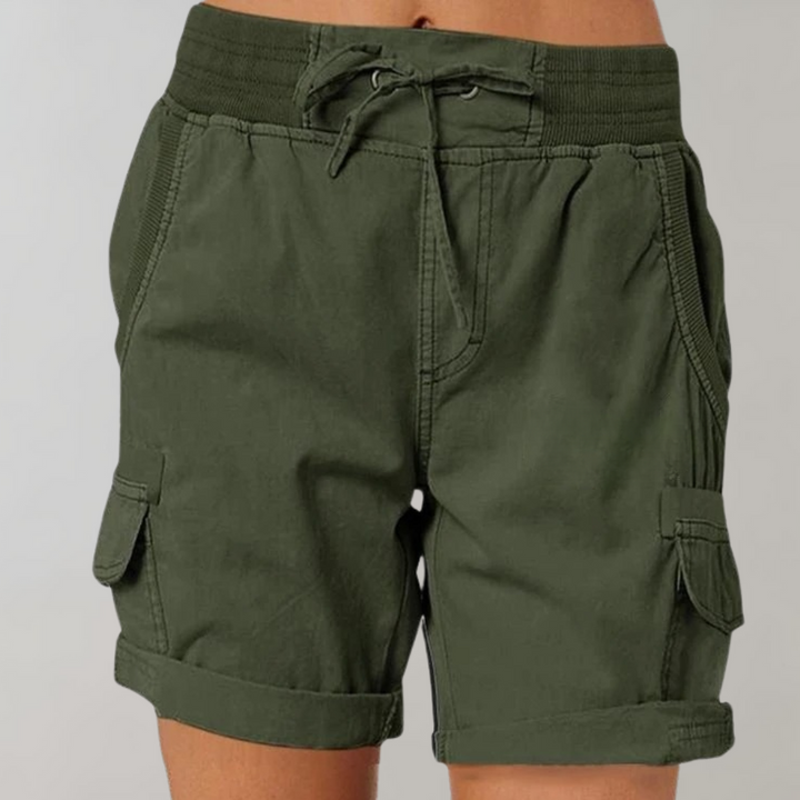 Soleste | Women's Summer High-Waist Cargo Shorts