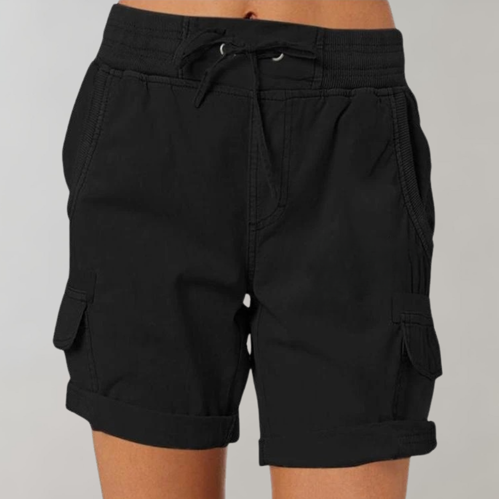 Soleste | Women's Summer High-Waist Cargo Shorts
