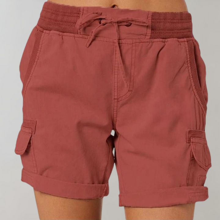 Soleste | Women's Summer High-Waist Cargo Shorts