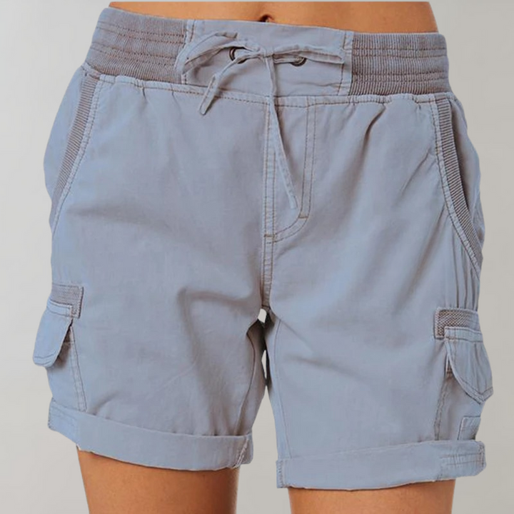 Soleste | Women's Summer High-Waist Cargo Shorts