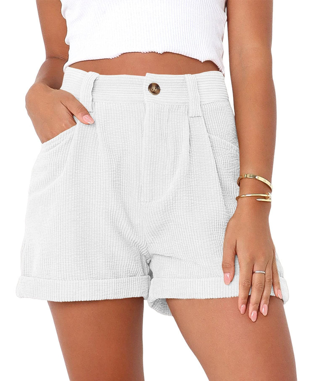 Solimar | Elegant Women's Summer High-Waist Comfort Shorts
