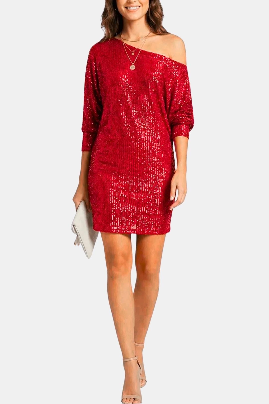 Sylvia | Women's Contrasting Cocktail Mini Dress