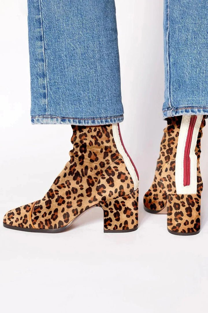 Tabitha | Women's Square Toe Block Heel Ankle Boots