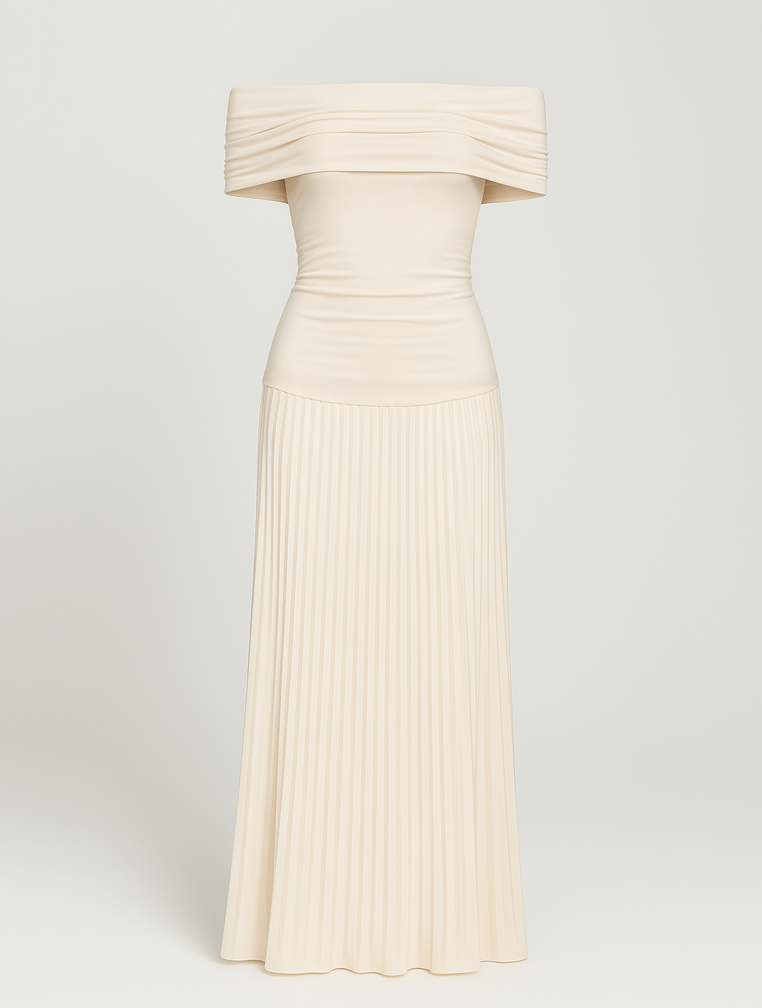 Isabel | Women Wedding Guest Pleated Maxi Dress