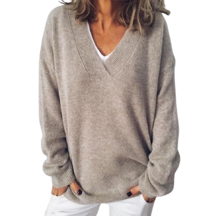 Anna | Relaxed V-Neck Sweater