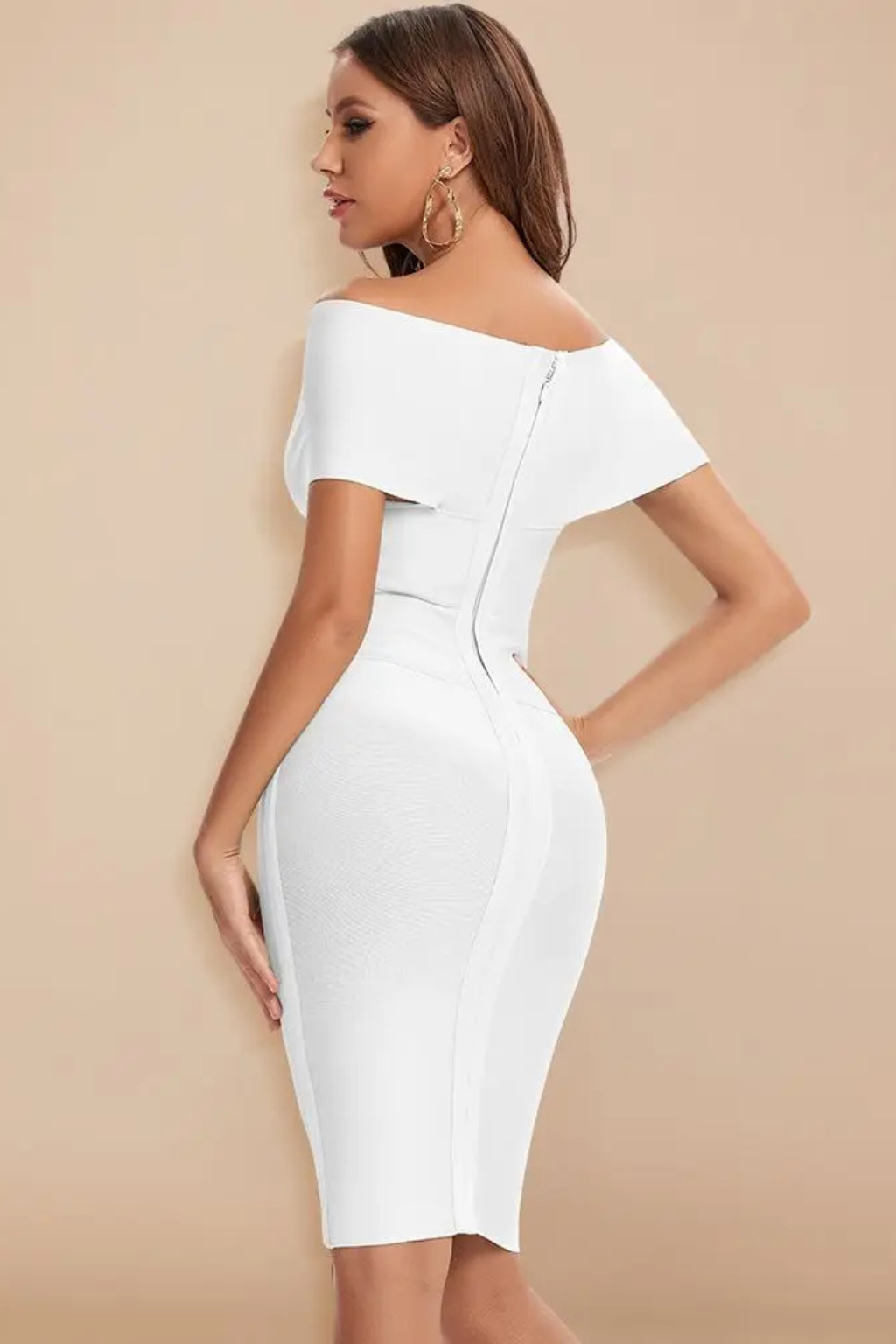 Viviana | Elegant Women's Off Shoulder Wedding Guest Dress
