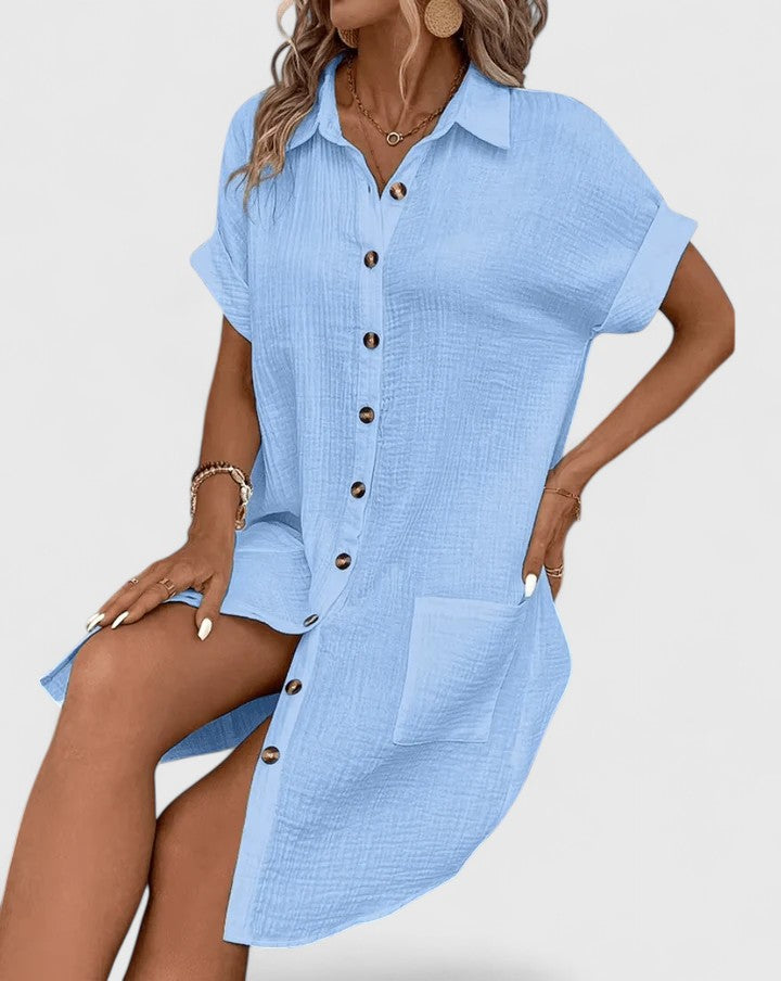 Willow | Elegant Women’s 2026 Graduation Relaxed Airy Midi Dress