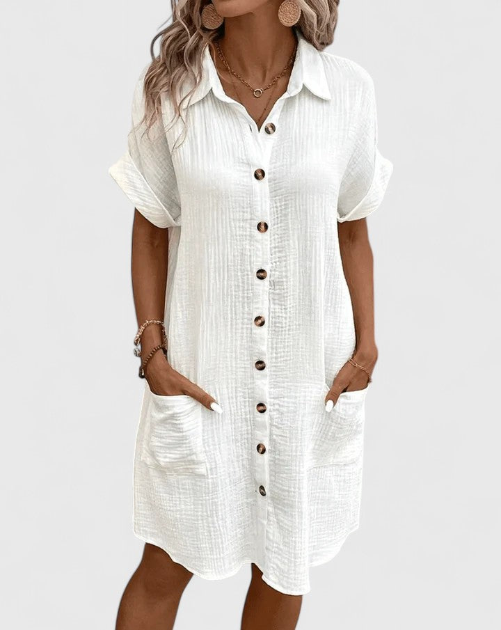 Willow | Elegant Women’s 2026 Graduation Relaxed Airy Midi Dress