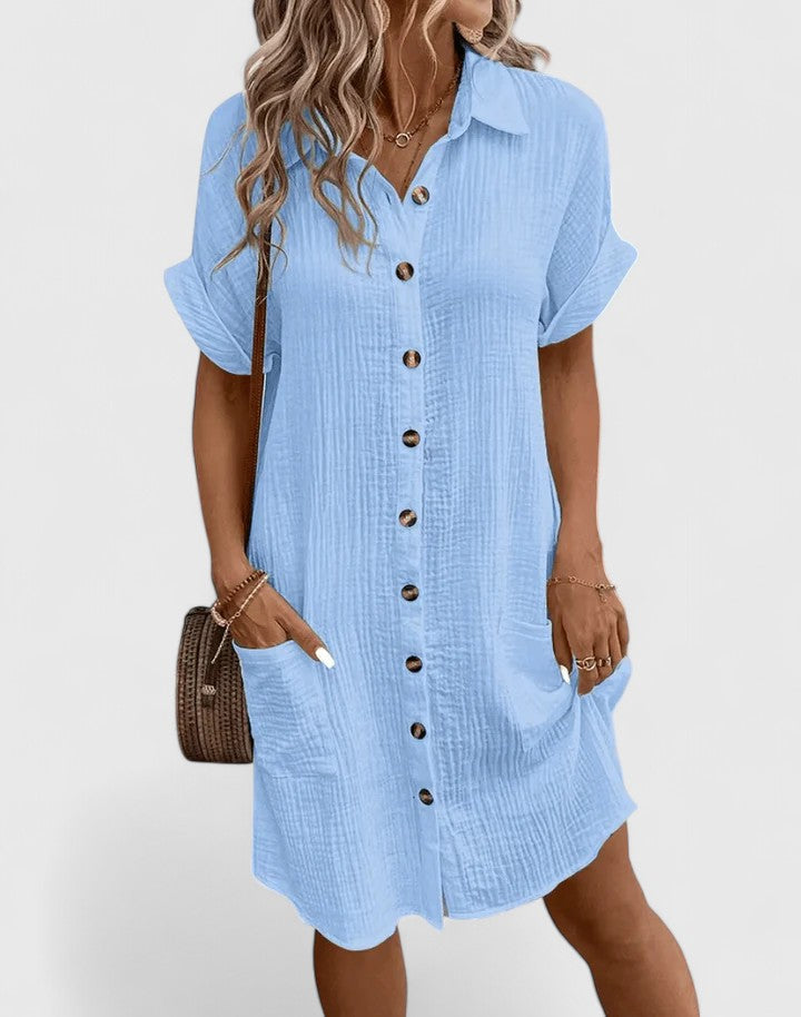 Willow | Elegant Women’s 2026 Graduation Relaxed Airy Midi Dress