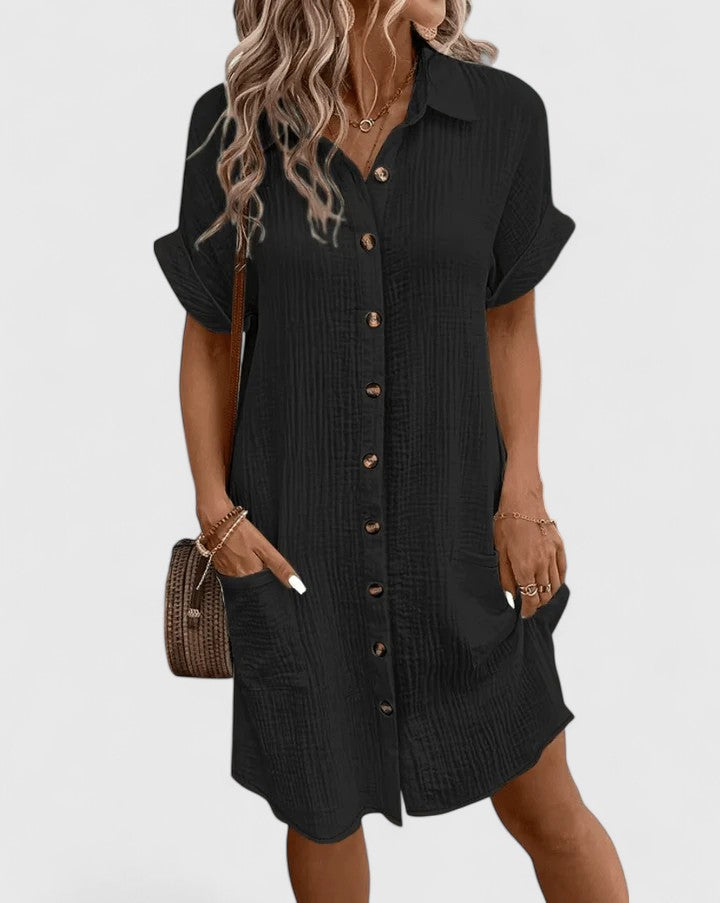 Willow | Elegant Women’s 2026 Graduation Relaxed Airy Midi Dress
