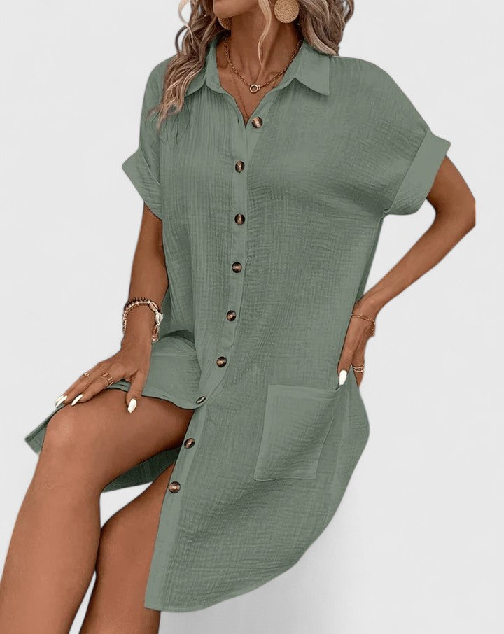Willow | Elegant Women’s 2026 Graduation Relaxed Airy Midi Dress