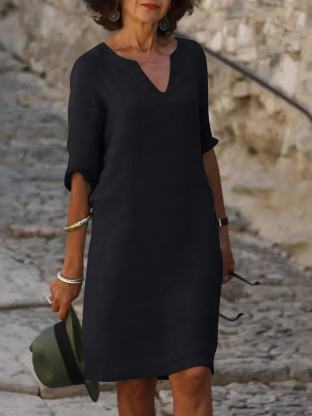 Xyla | Elegant Women’s 2026 Graduation V-Neck Midi Dress