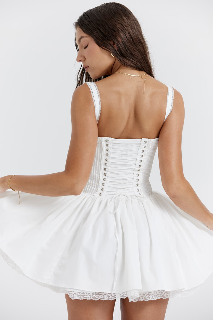Yvaine | Elegant Women’s 2026 Graduation Corset Lace Mini Dress