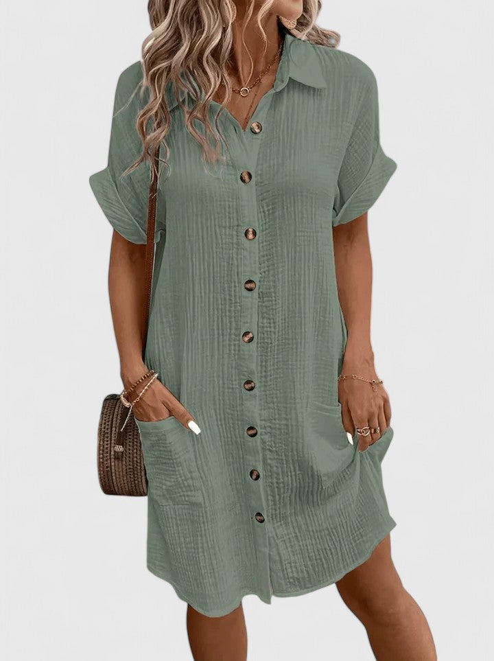 Willow | Elegant Women’s 2026 Graduation Relaxed Airy Midi Dress