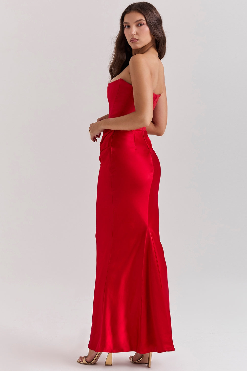 Joanna | Women Wedding Guest Strapless Maxi Dress