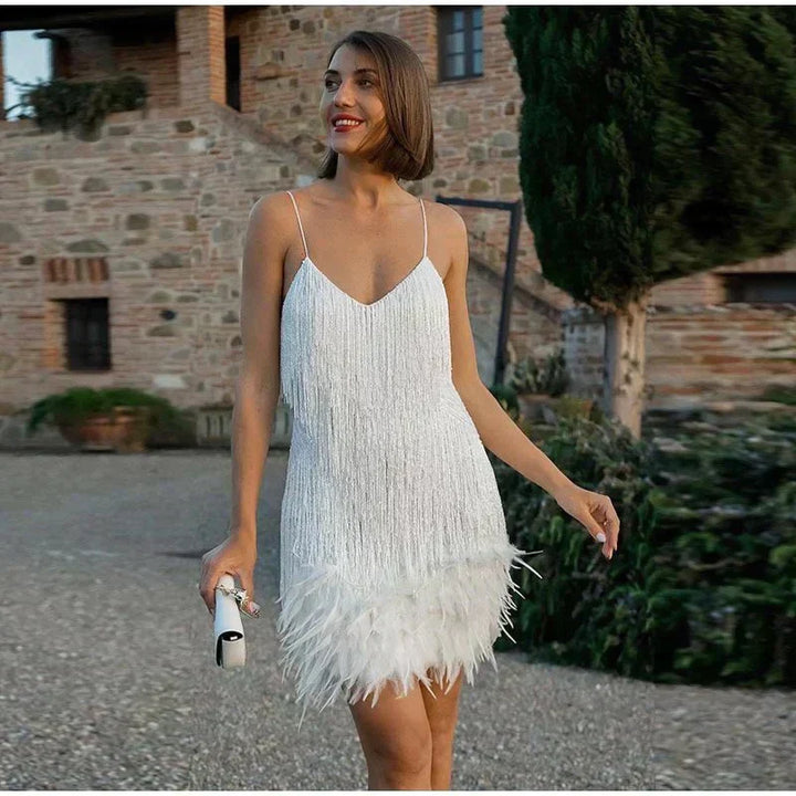 Margaret | Women’s Summer Fitted Sequin Cocktail Mini Dress