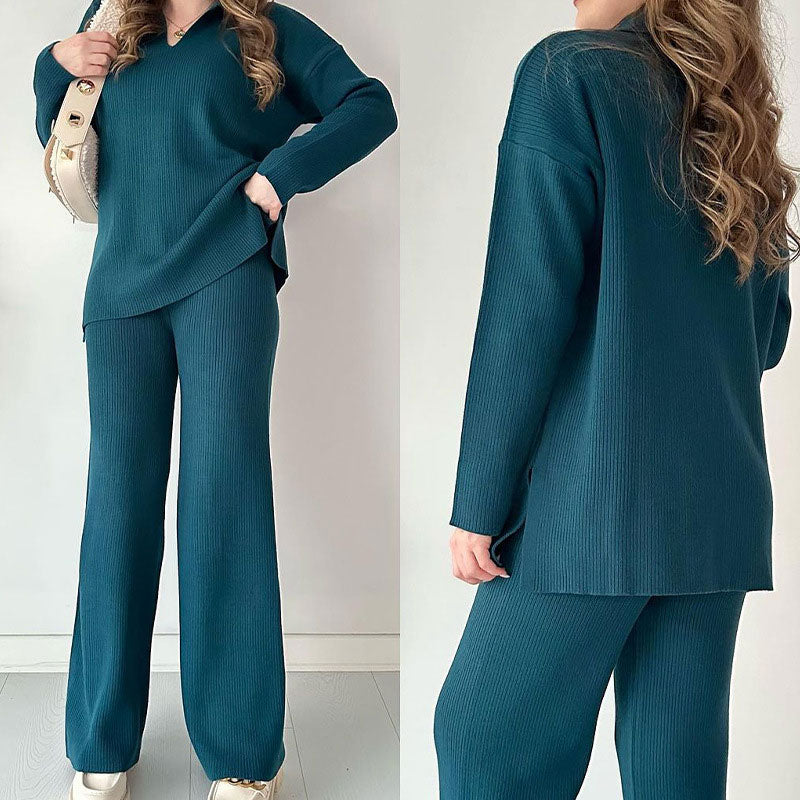Erin - V-Neck Casual Two-Piece Set